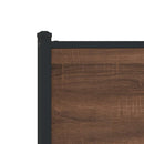 vidaXL barna tölgy színű fém ágykeret matrac nélkül 137 x 190 cm