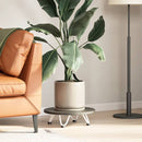 vidaXL 4 db fehér, tömör acél hajtűláb dohányzóasztalhoz, 10 cm