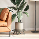 vidaXL 4 db antracitszürke, tömör acél hajtűláb dohányzóasztalhoz 10 cm