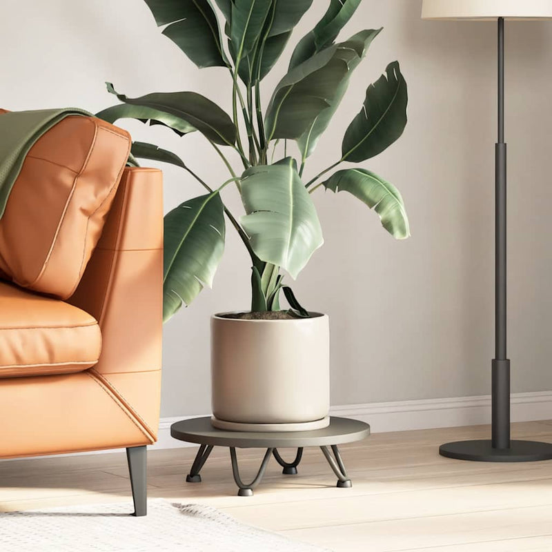 vidaXL 4 db antracitszürke, tömör acél hajtűláb dohányzóasztalhoz 10 cm