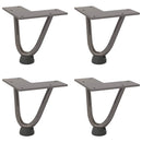 vidaXL 4 db natúr acél hajtűláb dohányzóasztalhoz 10 cm tömör acél