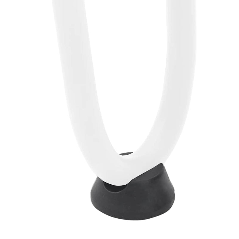 vidaXL 4 db fehér, tömör acél hajtűláb dohányzóasztalhoz 20 cm