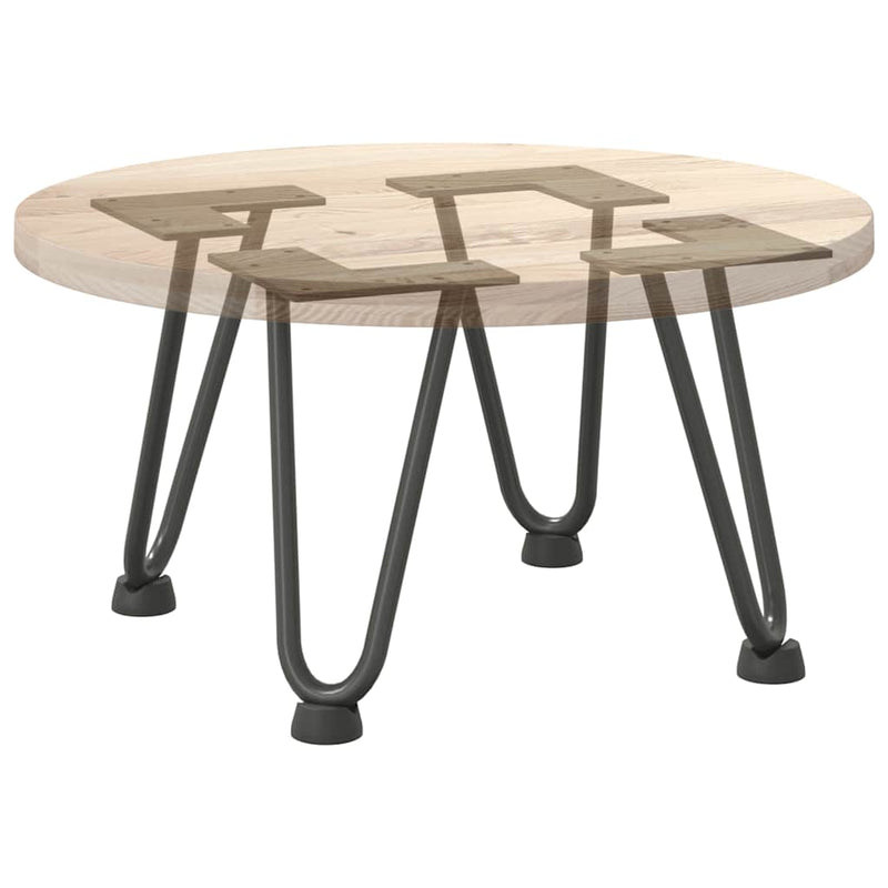 vidaXL 4 db antracitszürke hajtűláb dohányzóasztalhoz 20 cm tömör acél