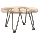 vidaXL 4 db natúr acél hajtűláb dohányzóasztalhoz 20 cm tömör acél