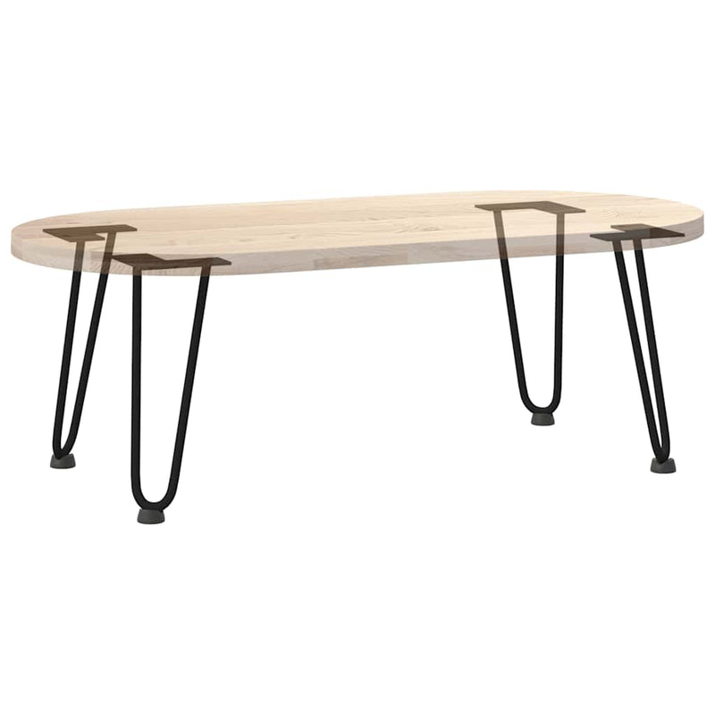 vidaXL 4 db fekete, tömör acél hajtűláb dohányzóasztalhoz, 30 cm