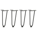 vidaXL 4 db antracitszürke hajtűláb dohányzóasztalhoz 30 cm tömör acél