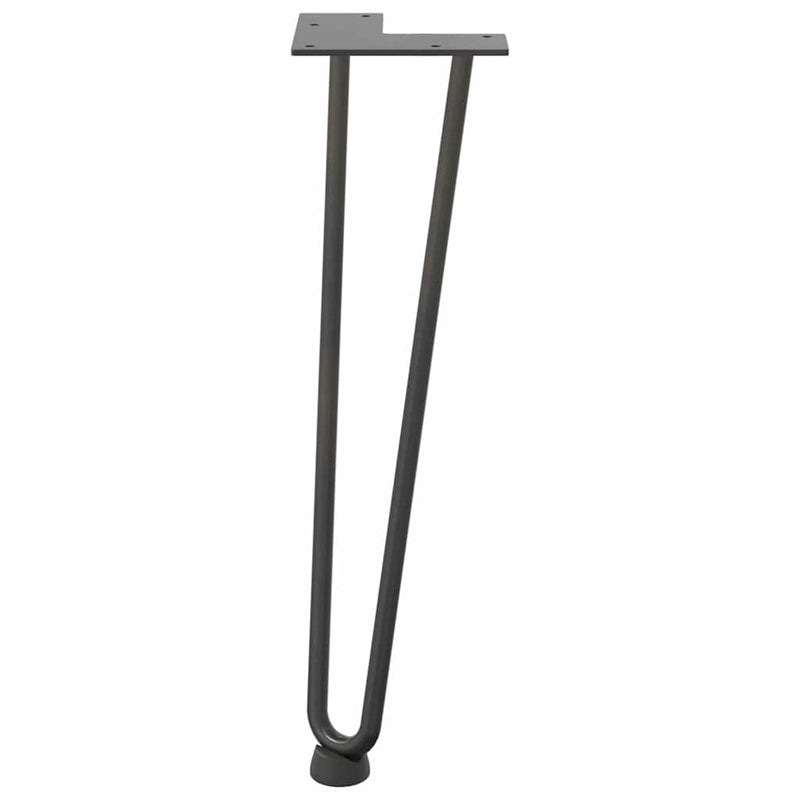 vidaXL 4 db antracitszürke hajtűláb dohányzóasztalhoz 42 cm tömör acél