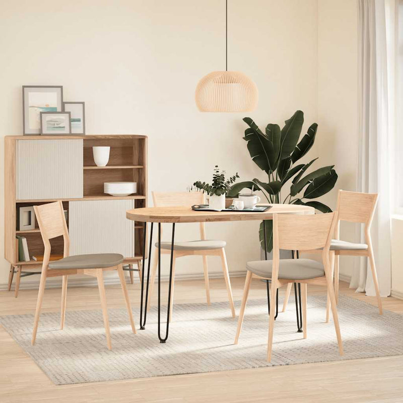 vidaXL 4 db-os hajtűlábak konzolasztalhoz, 72 cm, tömör acél, fekete