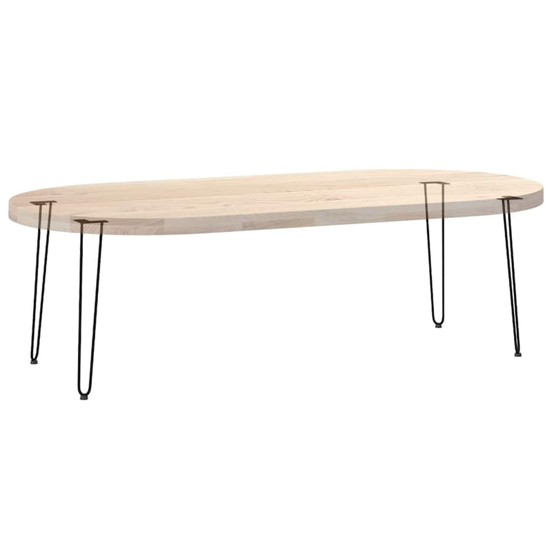 vidaXL 4 db-os hajtűlábak konzolasztalhoz, 72 cm, tömör acél, fekete