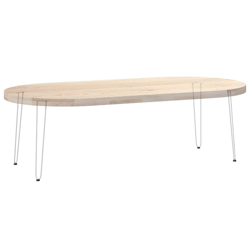 vidaXL 4 db-os hajtűlábak konzolasztalhoz, 72 cm, tömör acél, fehér