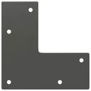 vidaXL 4 db-os antracit színű, 72 cm-es tömör acél hajtűlábak konzolasztalhoz