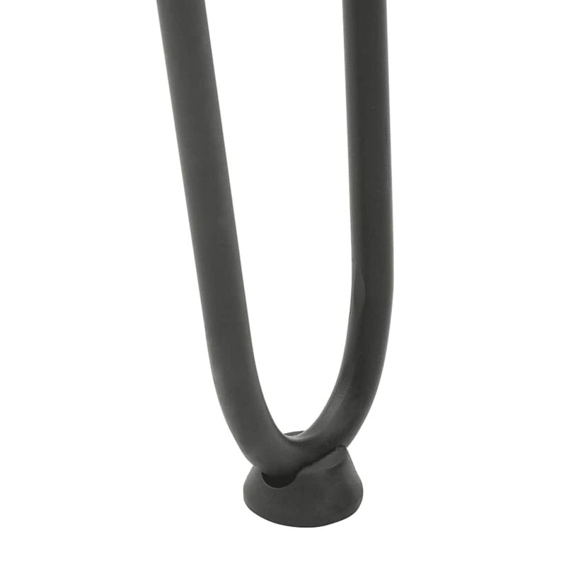 vidaXL 4 db-os antracit színű, 72 cm-es tömör acél hajtűlábak konzolasztalhoz