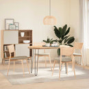 vidaXL 4 db-os hajtűlábak konzolasztalhoz, natúr acél, 72 cm, tömör acél