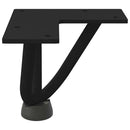 vidaXL 4 db fekete, tömör acél hajtűláb dohányzóasztalhoz, 10 cm