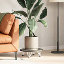 vidaXL 4 db fehér, tömör acél hajtűláb dohányzóasztalhoz, 10 cm