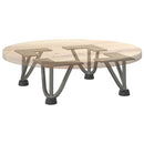 vidaXL 4 db natúr acél hajtűláb dohányzóasztalhoz 10 cm tömör acél