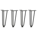 vidaXL 4 db antracitszürke hajtűláb dohányzóasztalhoz 30 cm tömör acél