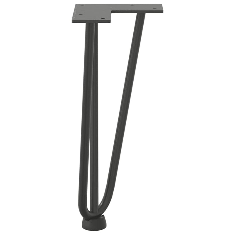 vidaXL 4 db antracitszürke hajtűláb dohányzóasztalhoz 30 cm tömör acél