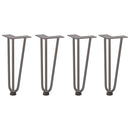 vidaXL 4 db natúr acél hajtűláb dohányzóasztalhoz 30 cm tömör acél