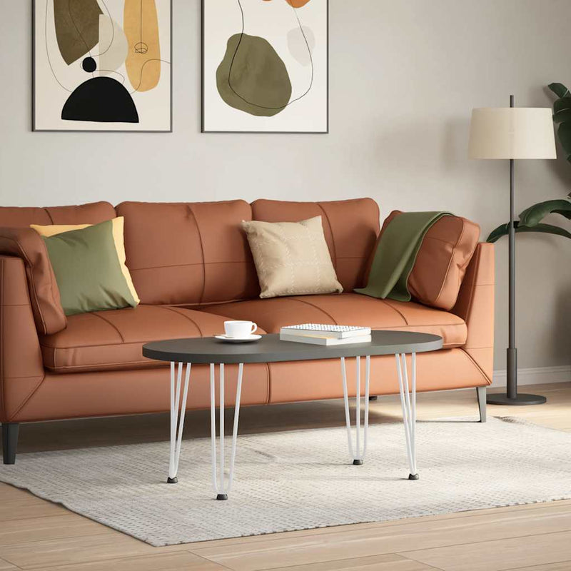 vidaXL 4 db fehér, tömör acél hajtűláb dohányzóasztalhoz 42 cm