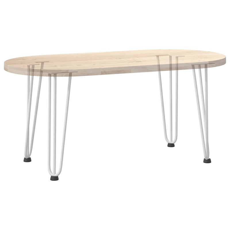 vidaXL 4 db fehér, tömör acél hajtűláb dohányzóasztalhoz 42 cm