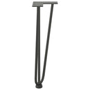 vidaXL 4 db antracitszürke hajtűláb dohányzóasztalhoz 42 cm tömör acél