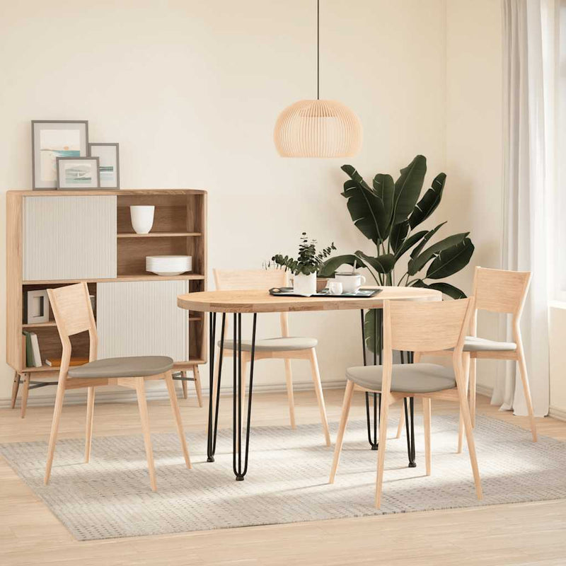 vidaXL 4 db-os hajtűlábak konzolasztalhoz, 72 cm, tömör acél, fekete