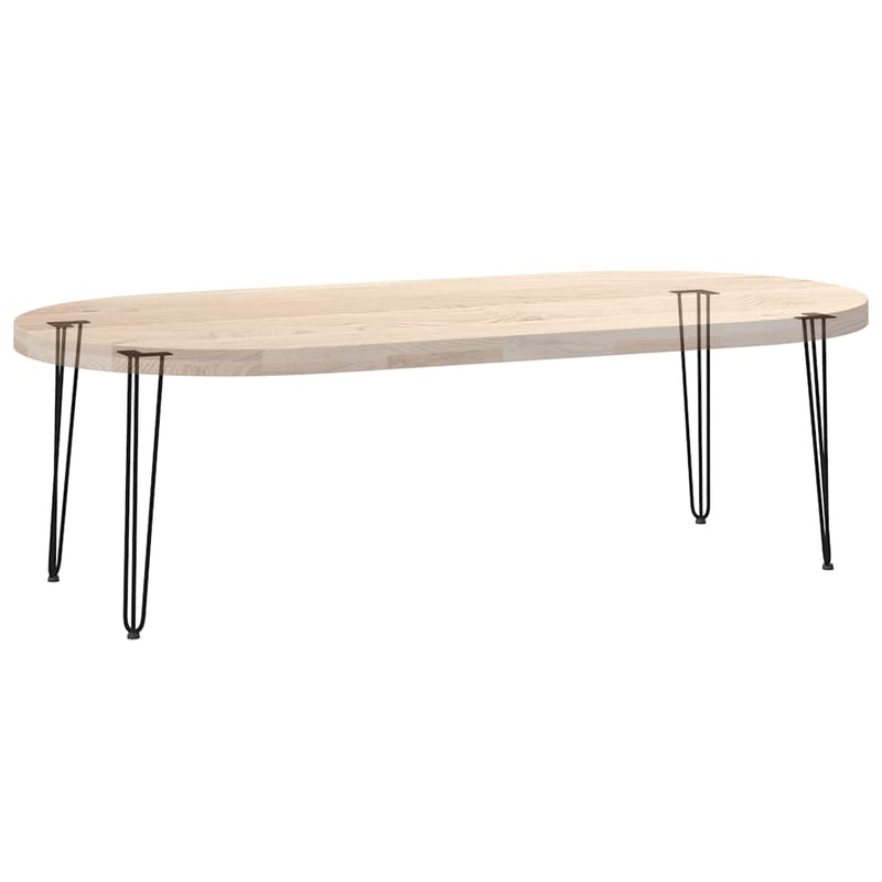 vidaXL 4 db-os hajtűlábak konzolasztalhoz, 72 cm, tömör acél, fekete