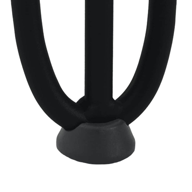 vidaXL 4 db-os hajtűlábak konzolasztalhoz, 72 cm, tömör acél, fekete