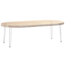 vidaXL 4 db-os hajtűlábak konzolasztalhoz, 72 cm, tömör acél, fehér