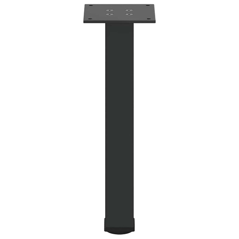 vidaXL 4 db fekete acél dohányzóasztal láb 30-32 cm