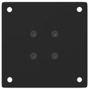 vidaXL 4 db fekete acél dohányzóasztal láb 30-32 cm