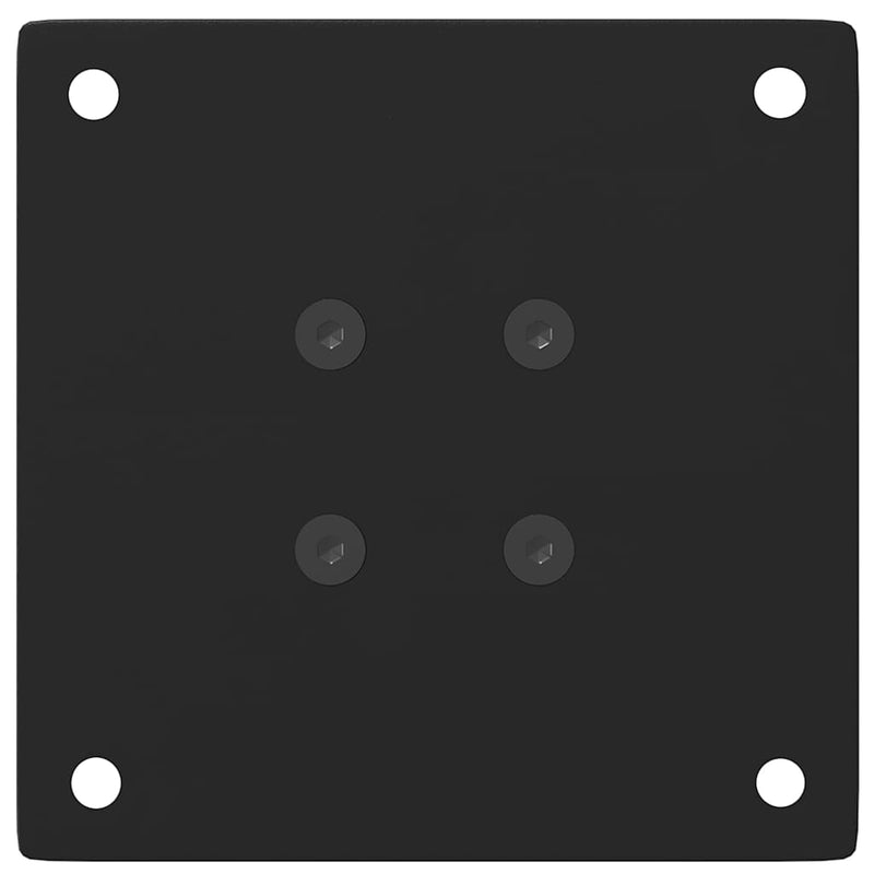 vidaXL 4 db fekete acél dohányzóasztal láb 30-32 cm