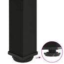vidaXL 4 db fekete acél dohányzóasztal láb 30-32 cm