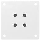 vidaXL 4 db fehér dohányzóasztal láb 30-32 cm acél