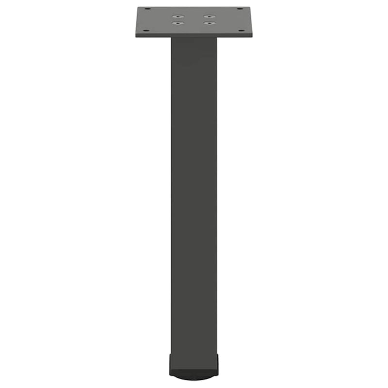 vidaXL 4 db antracitszürke acél dohányzóasztal láb 30-32 cm