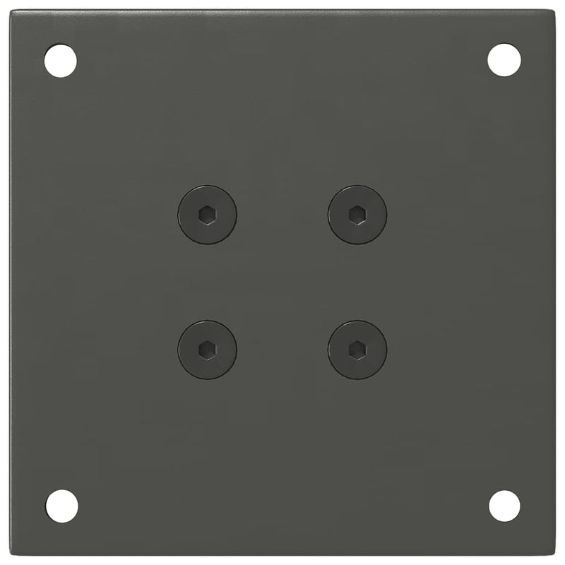 vidaXL 4 db antracitszürke acél dohányzóasztal láb 30-32 cm