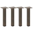 vidaXL 4 db natúr acél dohányzóasztal láb 30-32 cm acél