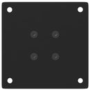 vidaXL 4 db fekete acél dohányzóasztal láb 42-44 cm