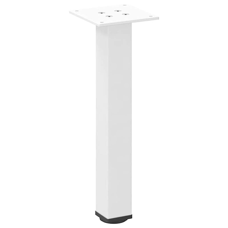 vidaXL 4 db fehér dohányzóasztal láb 42-44 cm acél