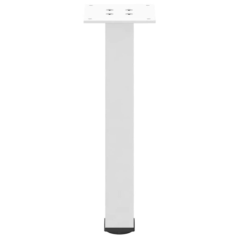 vidaXL 4 db fehér dohányzóasztal láb 42-44 cm acél