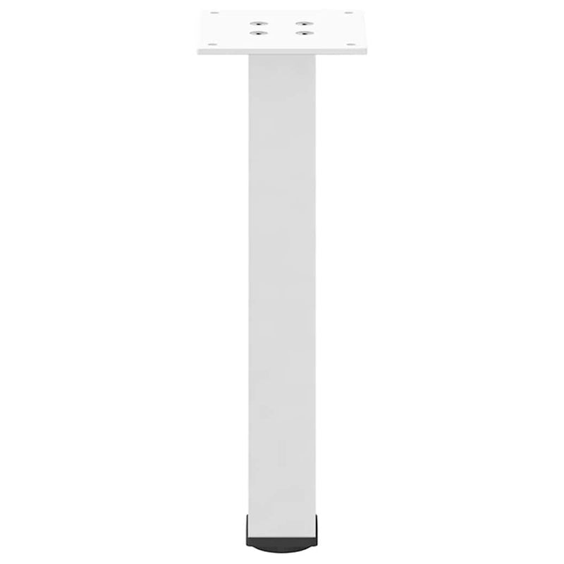 vidaXL 4 db fehér dohányzóasztal láb 42-44 cm acél