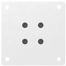 vidaXL 4 db fehér dohányzóasztal láb 42-44 cm acél