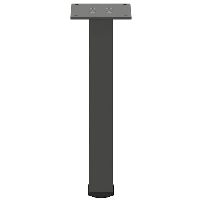 vidaXL 4 db antracitszürke acél dohányzóasztal láb 42-44 cm