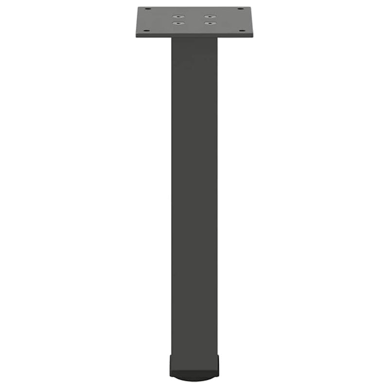vidaXL 4 db antracitszürke acél dohányzóasztal láb 42-44 cm