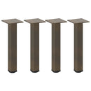 vidaXL 4 db natúr acél dohányzóasztal láb 42-44 cm acél