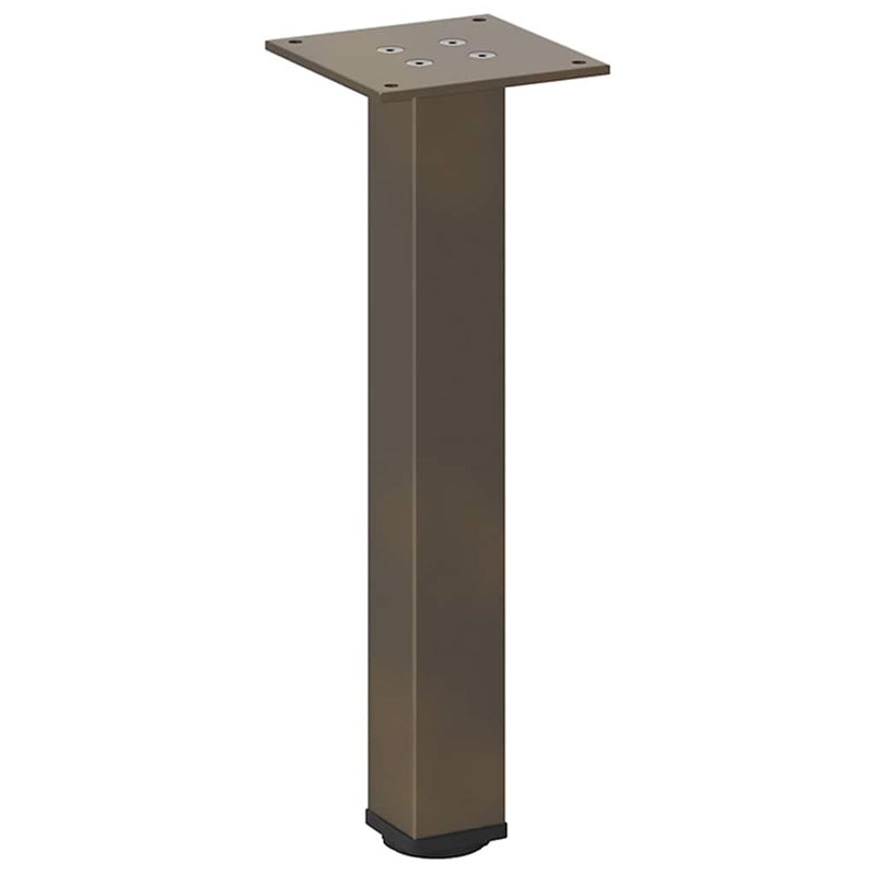 vidaXL 4 db natúr acél dohányzóasztal láb 42-44 cm acél