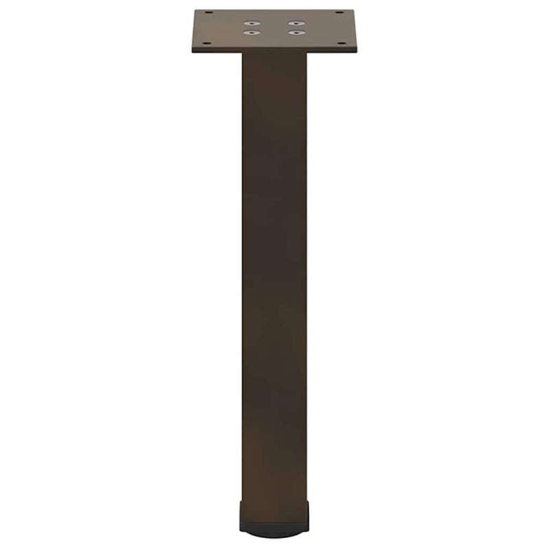 vidaXL 4 db natúr acél dohányzóasztal láb 42-44 cm acél