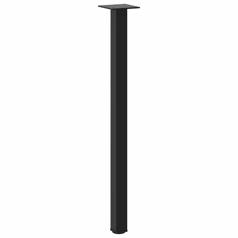 vidaXL 4 db fekete acél konzolasztal láb 72-74 cm