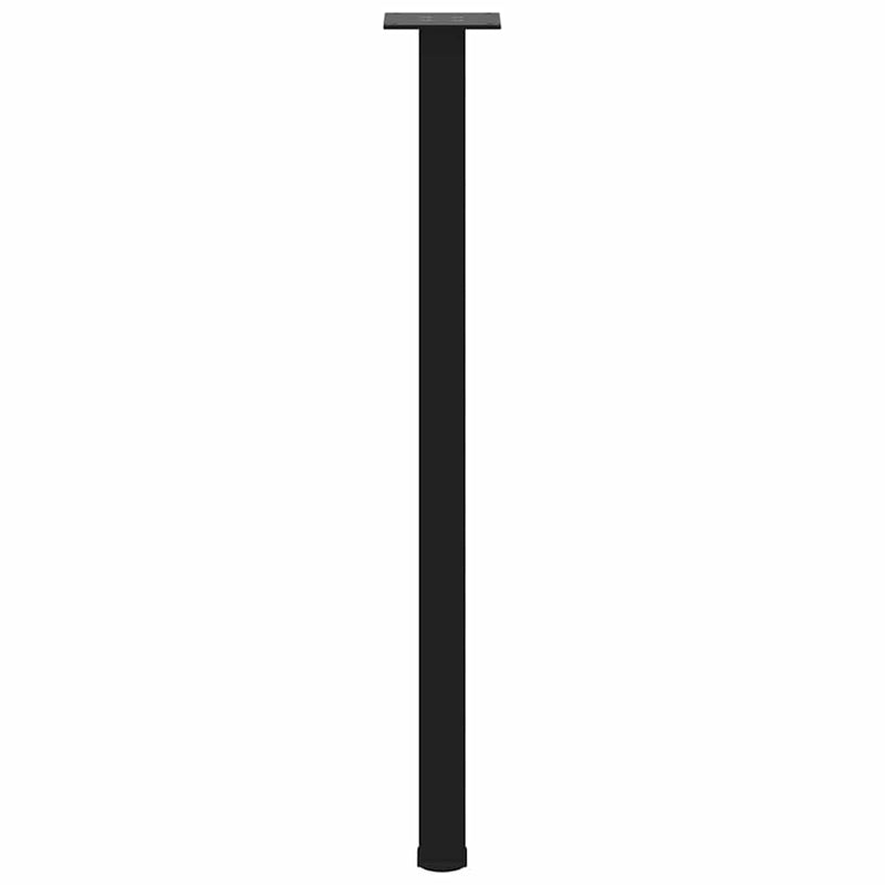 vidaXL 4 db fekete acél konzolasztal láb 72-74 cm